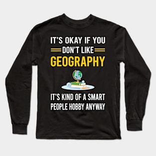 Smart People Hobby Geography Geographer Long Sleeve T-Shirt